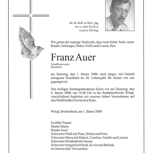 Auer Franz G